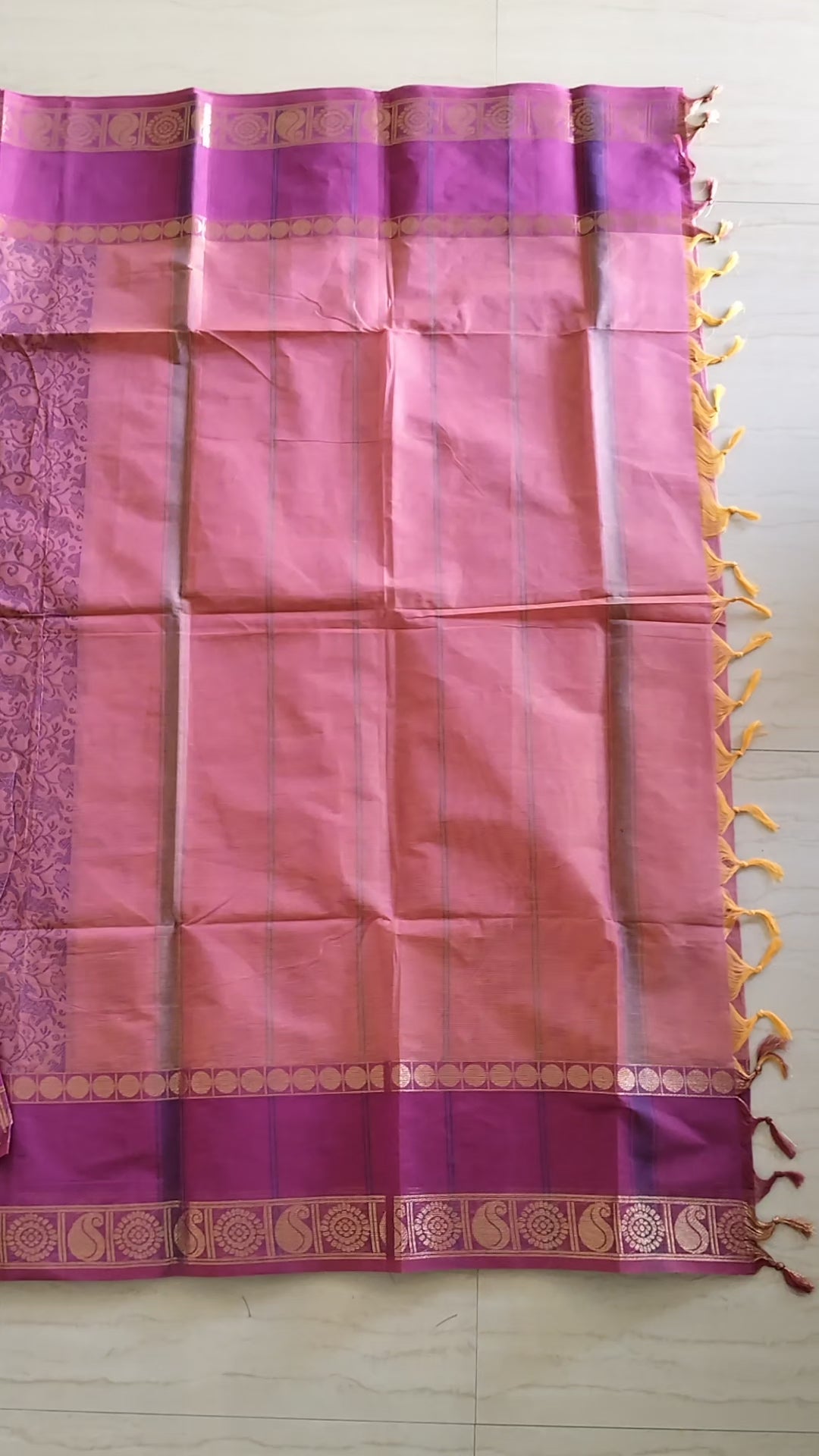 Cotton Vanasingaram with zari border