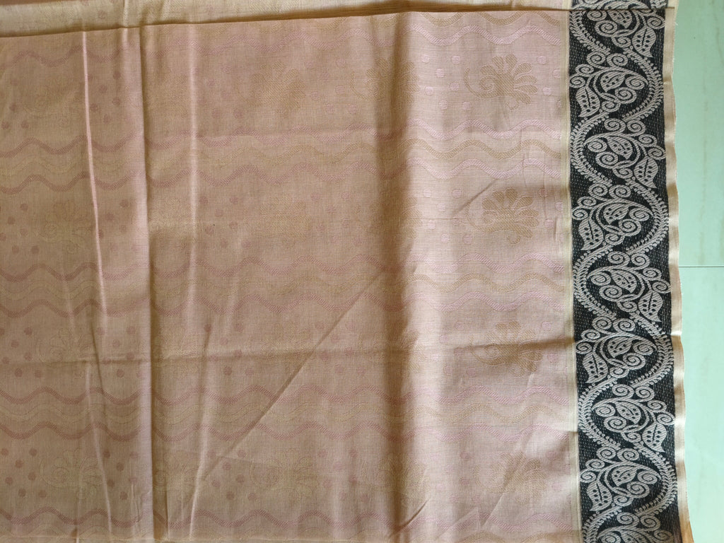 Onion pink cotton saree