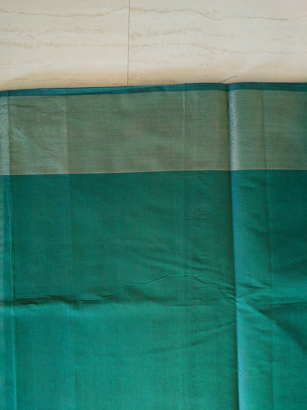 Cotton saree with grand zari border