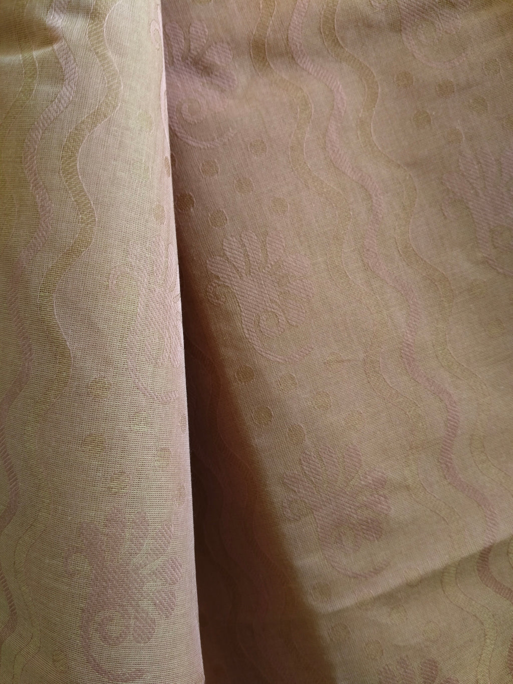 Onion pink cotton saree
