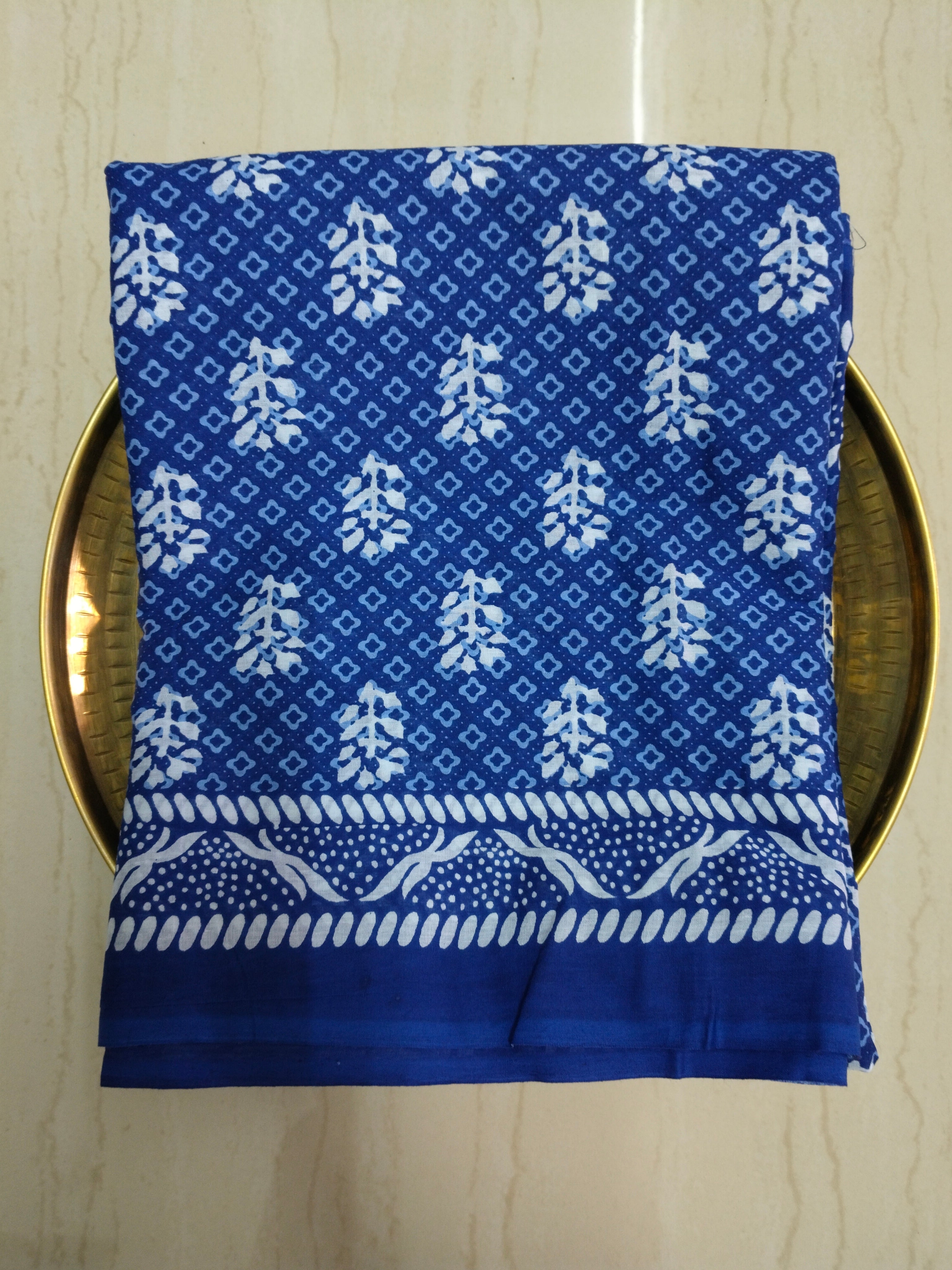 Soft Mul Mul cotton saree with blouse piece